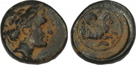 MYSIA. Lampsakos. Ae (4th-3rd centuries BC).
Obv: ΛΑΜ.
Laureate head of female right.
Rev: ΨΑ.
Forepart of Pegasos right; uncertain symbol below.
Cf. ...