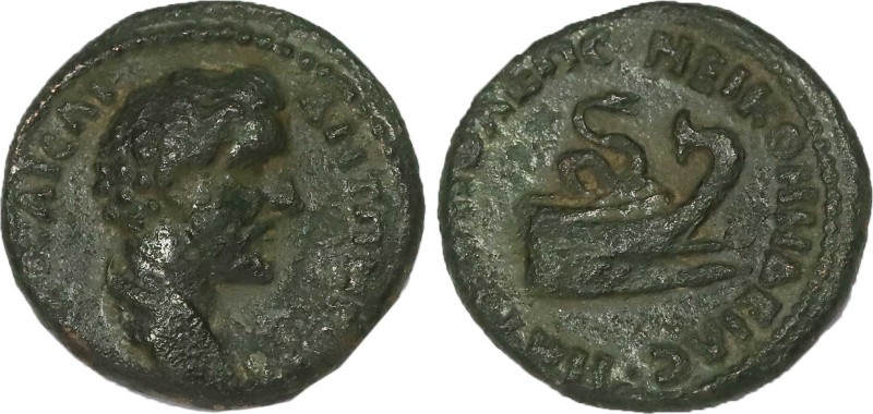 BITHYNIA. Nicomedia. Antoninus Pius (138-161). Ae.
Obv: Bareheaded and draped bu...