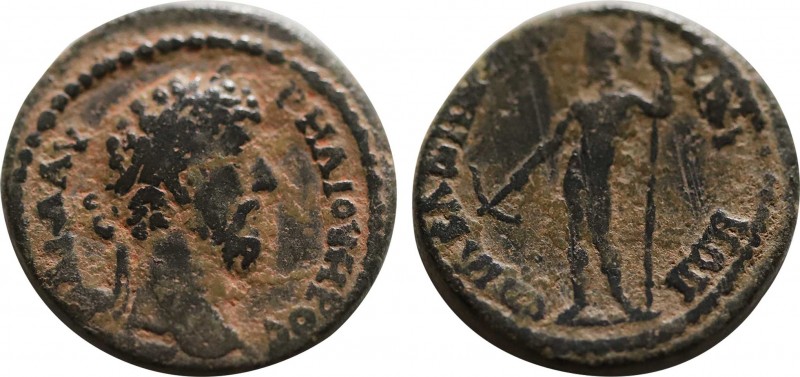 PHRYGIA. Ankyra. Marcus Aurelius (161-180). Ae. Obv: Μ ΑVΡΗΛΙΟϹ ΟVΗΡΟϹ. Bare-hea...