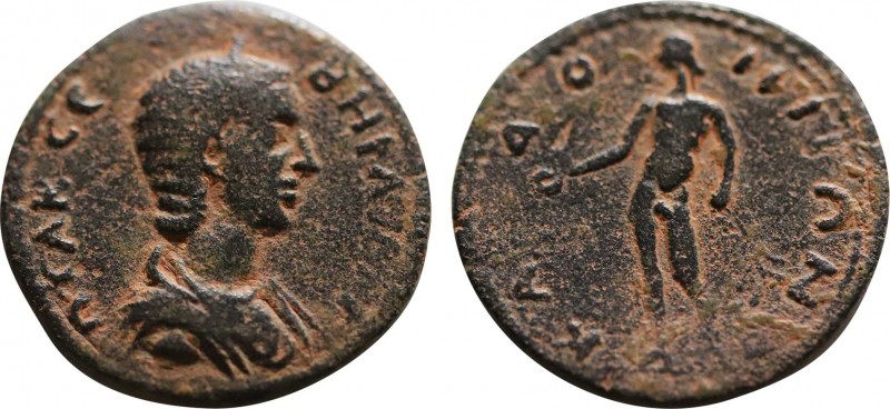 PHRYGIA. Cadi . Otacilia Severa ( 244-249). Ae . Obv: M ΩTA CEVHPA. Diademed and...