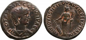 PHRYGIA. Kotiaion. Otacilia Severa (Augusta, 244-249). Ae. Gaius Julius Pontikus, magistrate.
Obv: M OTAKIΛIA CEOVHEPA CE.
Diademed and draped bust ri...