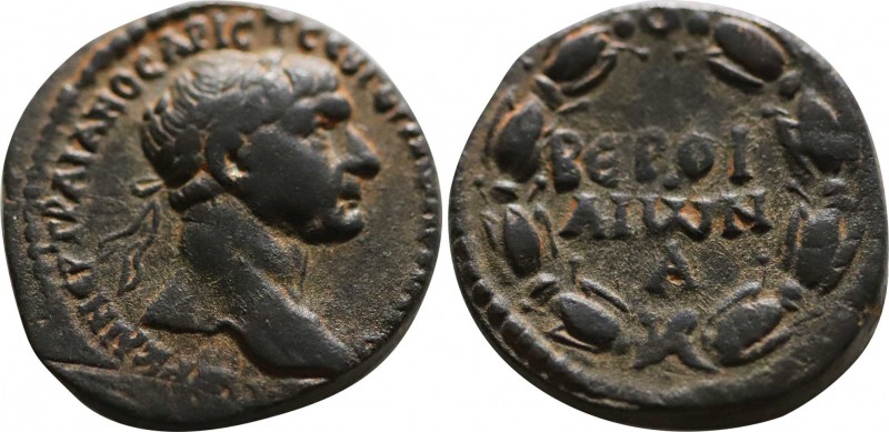 CYRRHESTICA. Beroea. Trajan (98-117). Ae. Obv: ΑVΤΟΚΡ ΚΑΙС ΝЄΡ ΤΡΑΙΑΝΟС ΑΡΙСΤ СЄ...