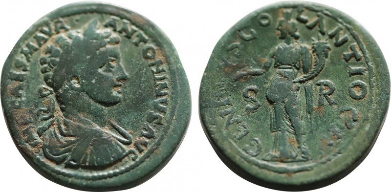 PISIDIA. Antiochia. Elagabalus (AD 218-222) Ae. Obv: Laureate, draped, and cuira...