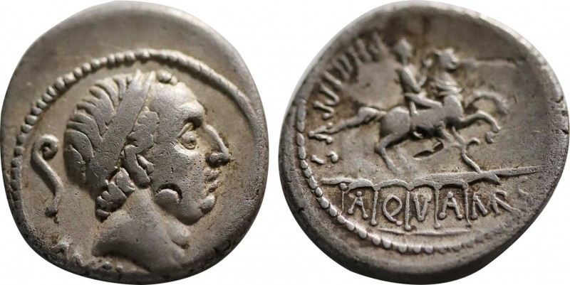 L. MARCIUS PHILIPPUS. Denarius (57 BC). Rome.
Obv: ANCVS.
Diademed head of Anc...