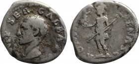 GALBA (68-69). Denarius. Rome. Obv: IMP SER GALBA AVG. Laureate head right. Rev: ROMA RENASC. Roma standing left, holding crowning Victory on globus a...