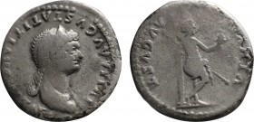 JULIA TITI (Augusta, 79-90/1). Denarius. Rome.
Obv: IVLIA AVGVSTA TITI AVGVSTI F.
Draped bust right.
Rev: VENVS AVGVST.
Venus standing right, back fac...