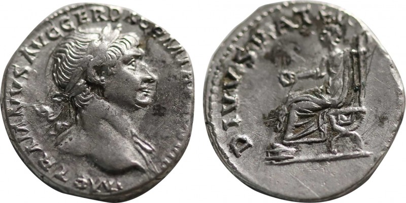 TRAJAN (98-117). Denarius. Rome.
Obv: IMP TRAIANVS AVG GER DAC P M TR P COS VI P...