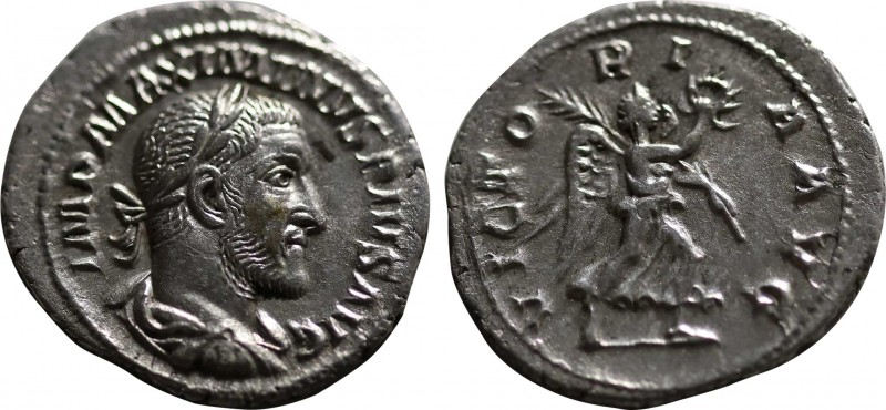 MAXIMINUS THRAX (235-238). Denarius. Rome.
Obv: IMP MAXIMINVS PIVS AVG.
Laureate...