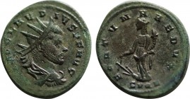 CLAUDIUS II GOTHICUS (268-270). Antoninianus. Cyzicus.
Obv: IMP C M AVR CLAVDIVS AVG.
Radiate, draped and cuirassed bust right.
Rev: FORTVNA REDVX / S...