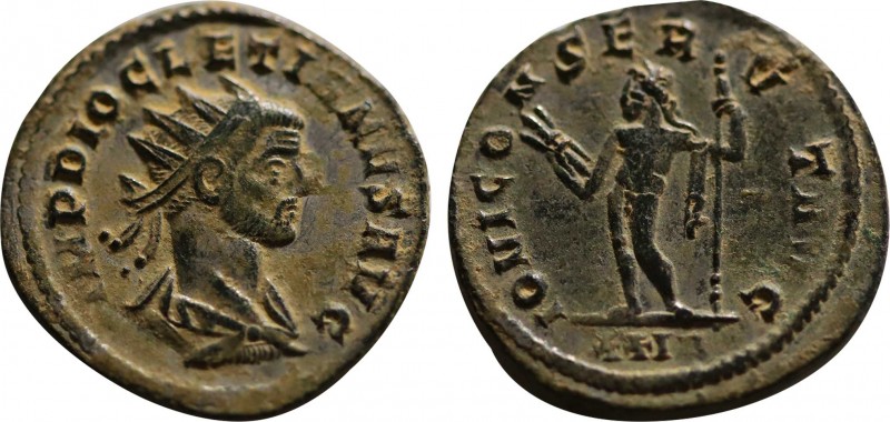 DIOCLETIAN (284-305). Antoninianus. Ticinum.
Obv: IMP C VAL DIOCLETIANVS AVG.
Ra...