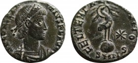 CONSTANTIUS II (337-361). Follis. Nicomedia.
Obv: D N CONSTANTIVS P F AVG.
Diademed, draped and cuirassed bust right.
Rev: FEL TEMP REPARATIO / (star)...