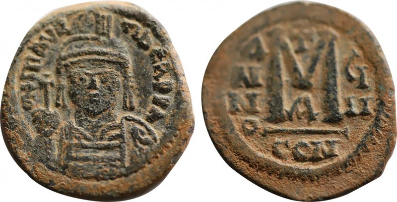 Maurice Tiberius. 40 Nummi. Constantinople, dated RY 7 = AD 588/9. Obv: D N MAVR...