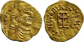 CONSTANTINE IV POGONATUS (668-685). GOLD Tremissis. Constantinople.
Obv: δ N CONSTANTINUS P P AV.
Diademed, draped and cuirassed bust right.
Rev: VICT...