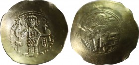 NICEPHORUS III BOTANIATES (1078-1081). EL Histamenon Nomisma. Constantinople.
Obv: IC - XC.
Christ Pantokrator seated facing on throne without back.
R...