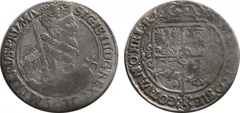 POLAND. Sigismund III Vasa (1587-1632). Ort – 1/4 Reichstaler (1622). Bromberg.
...