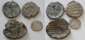 4 Byzantine Lead Seal and ottoman coins