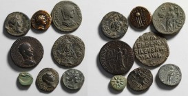 8 Greek Provincial and byzantine Coins.