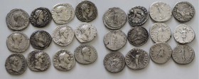 12 Roman Denarius Lot.