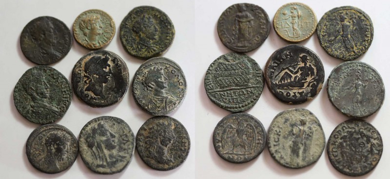 9 Roman Provincial Lots.