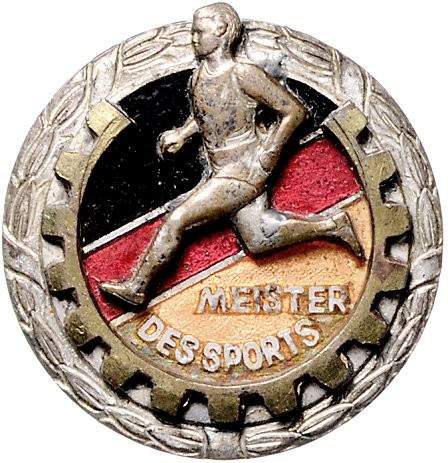 Ausgaben der DDR. 
Staatl. Auszeichnungen. 
Meister des Sports, 1. Form (1953-...