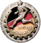 Ausgaben der DDR. 
Staatl. Auszeichnungen. 
Meister des Sports, 1. Form (1953-54), Eisen, silber- u. goldfarben, emaill., 28,0 mm. B.&nbsp;72a. B.VI...