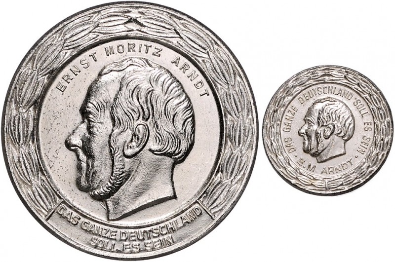 Ausgaben der DDR. 
Nationale Front. 
Ernst-Moritz-Arndt-Medaille, Silber, ohne...