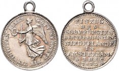 Deutsche Medaillen. 
Brandenburg-Preußen. 
Friedrich Wilhelm III. 1797-1840. Siegespfennig , Einzug des Souv. Fürsten d. Vereinigten Niederlande in ...