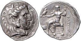 Münzen der griechischen Welt. 
Syria/Seleukiden. 
Seleukos I. Nikator, 312-280 vdZ. Tetradrachme, als Satrap (321-315 vdZ), 17,03 g, Babylon, Alexan...