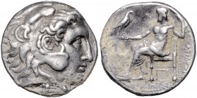 Münzen der griechischen Welt. 
Syria/Seleukiden. 
Seleukos I. Nikator, 312-280 vdZ. Tetradrachme, 17,18 g, Babylon, ca. 312-300 vdZ, Alexandertyp, H...