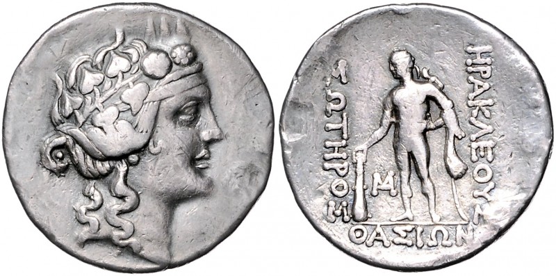 Münzen der griechischen Welt. 
Thrakia/Thasos. 
Tetradrachme, 16,53 g, ca. 150...