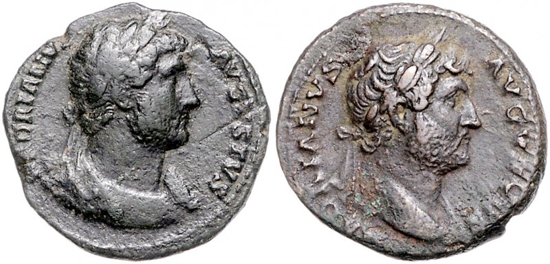 Römische Münzen. 
Kaiserzeit. 
Hadrian 117-138. Zwei Asse, Rom, 12,02 bzw. 8,5...