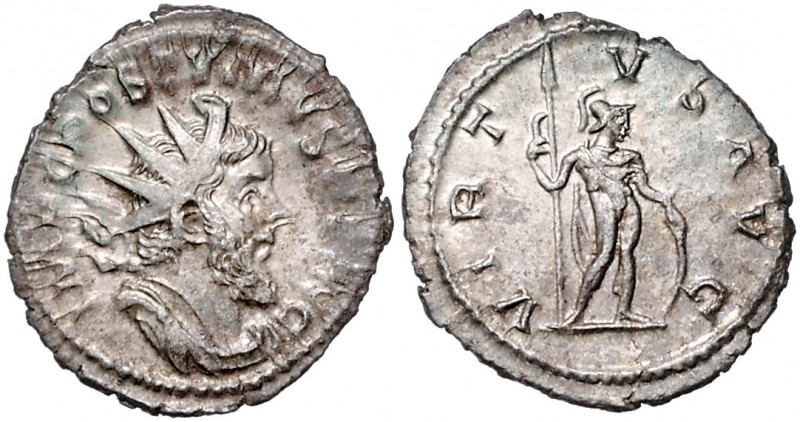 Römische Münzen. 
Kaiserzeit. 
Postumus 260-269. Antoninian, Rom, 4,02 g, drap...