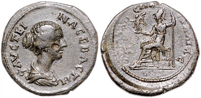 Römische Münzen. 
Kolonien und Provinzen. 
Thrakia/Pautalia, Faustina Minor (G...