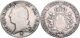 Frankreich. 
Ludwig XV. 1715-1774. Ecu de Bearn á la vieille téte 1772, Pau. Dav.&nbsp;A1332, Gadoury&nbsp;323a, KM&nbsp;555. . 

s-f.ss