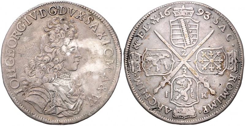 Sachsen/-Albertinische Linie (Kurlinie ab 1547). 
Johann Georg IV. 1691-1694. G...