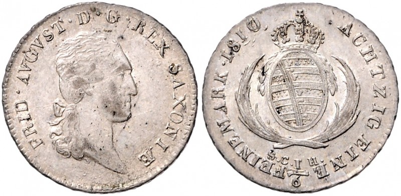 Sachsen/-Albertinische Linie (Kurlinie ab 1547). 
Friedrich August I. 1806-1827...