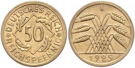 50 Reichspfennig 1925 E. Jaeger&nbsp;318. R. 

gutes vz