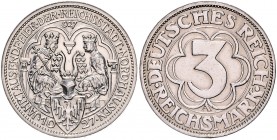 3 Reichsmark 1927, Nordhausen\b0. Jaeger&nbsp;327. . 

vz