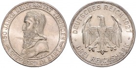 3 Reichsmark 1927, Tübingen\b0. Jaeger&nbsp;328. . 

winz. Rdu, vz