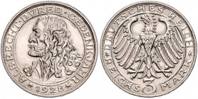 3 Reichsmark 1928, Dürer\b0. Jaeger&nbsp;332. . 

f. stfr