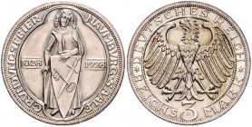 3 Reichsmark 1928, Naumburg\b0. Jaeger&nbsp;333. . 

f. stfr/stfr