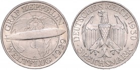 3 Reichsmark 1930 A, Zeppelin\b0. Jaeger&nbsp;342. . 

vz-stfr