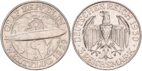 3 Reichsmark 1930 J, Zeppelin\b0. Jaeger&nbsp;342. . 

ss