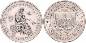 3 Reichsmark 1930 A, Vogelweide\b0. Jaeger&nbsp;344. . 

winz. Rdu, vz-f. stfr