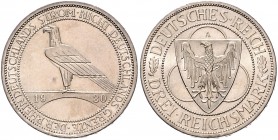 3 Reichsmark 1930 A, Rheinlandräumung\b0. Jaeger&nbsp;345. . 

f. stfr