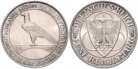 5 Reichsmark 1930 A, Rheinlandräumung\b0. Jaeger&nbsp;346. . 

vz