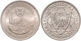 3 Reichsmark 1931, Magdeburg\b0. Jaeger&nbsp;347. . 

winz. Rdu, vz-stfr
