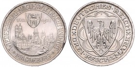 3 Reichsmark 1931, Magdeburg\b0. Jaeger&nbsp;347. . 

kl. Rf., fast vorzüglich