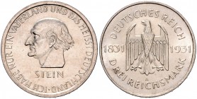 3 Reichsmark 1931, Stein\b0. Jaeger&nbsp;348. . 

vz-f. stfr