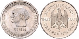 3 Reichsmark 1931, Stein\b0. Jaeger&nbsp;348. . 

winz. Rf., vz